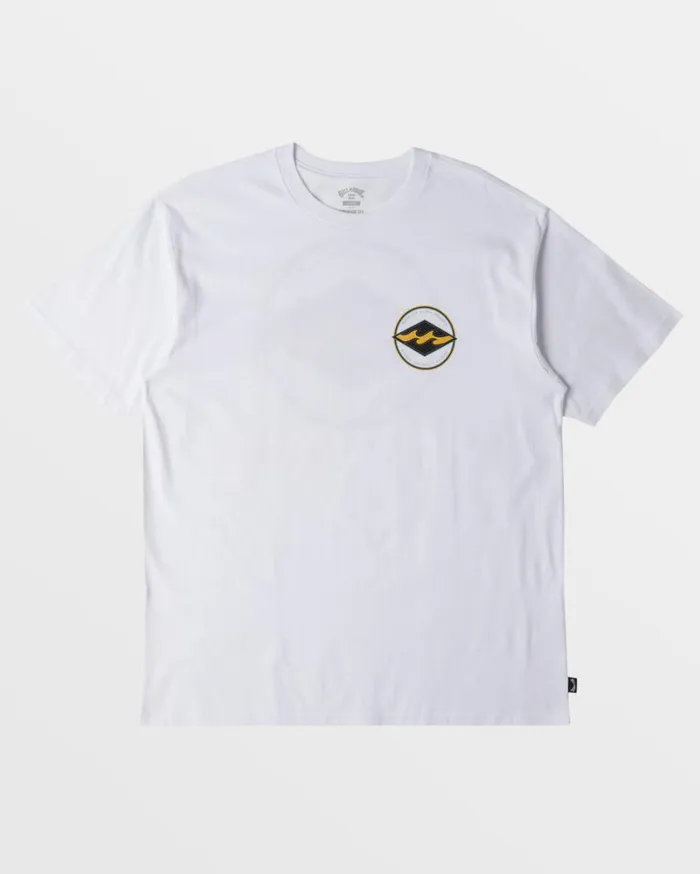 Billabong Rotor Diamond TShirt White Mens TShirts Billabong Rotor Diamond TShirt White Mens TShirts