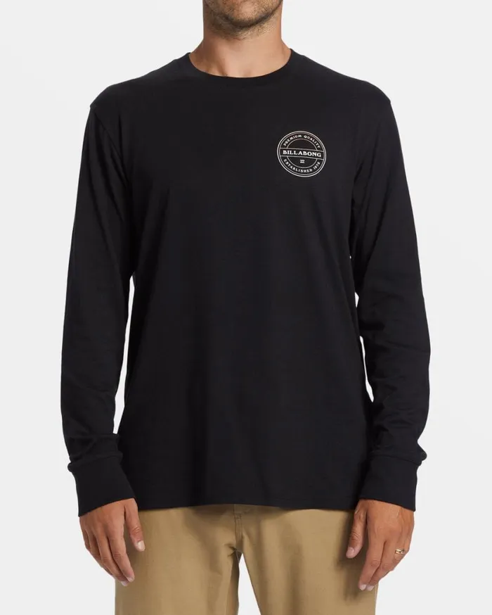Billabong Rotor Long Sleeve Tshirt Black Mens TShirts Billabong Rotor Long Sleeve Tshirt Black Mens TShirts