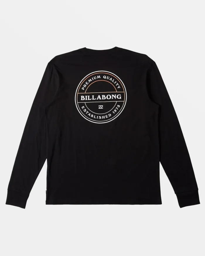 Billabong Rotor Long Sleeve Tshirt Black Mens TShirts Billabong Rotor Long Sleeve Tshirt Black Mens TShirts