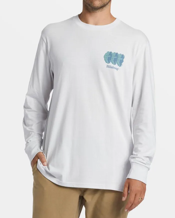 Billabong Spiritual Long Sleeve Tshirt Fog Mens TShirts Billabong Spiritual Long Sleeve Tshirt Fog Mens TShirts