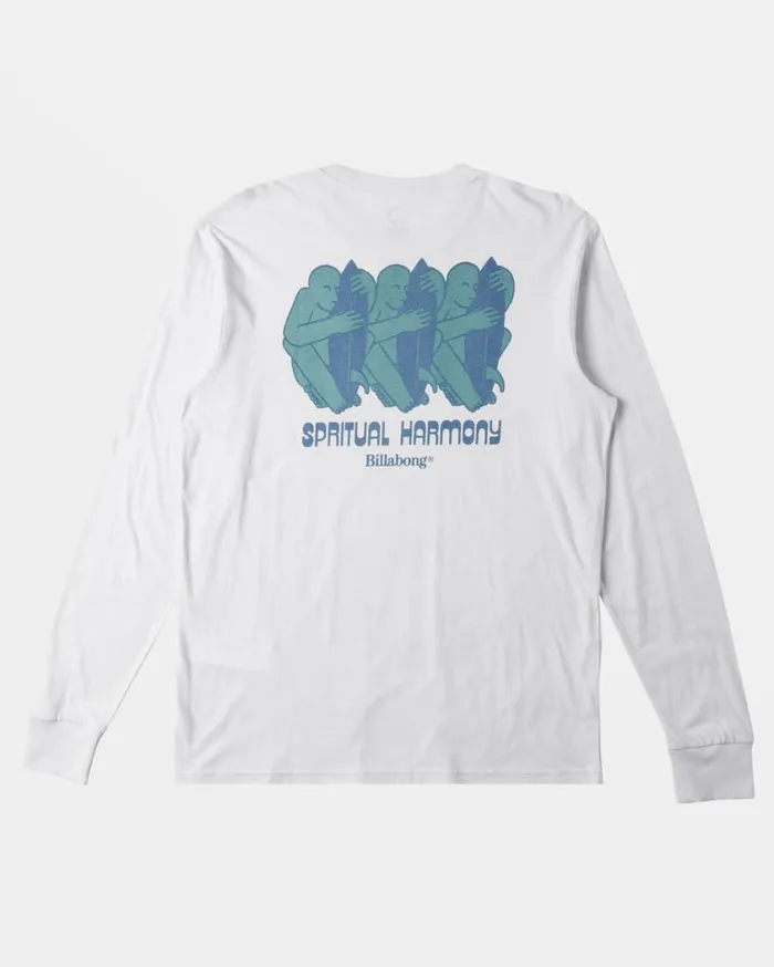 Billabong Spiritual Long Sleeve Tshirt Fog Mens TShirts Billabong Spiritual Long Sleeve Tshirt Fog Mens TShirts