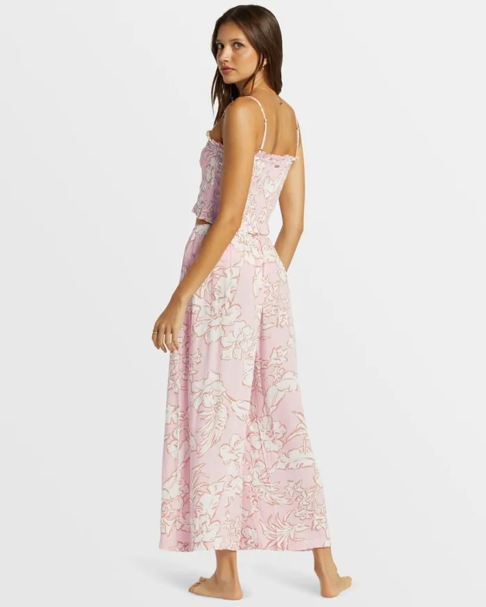 Billabong Sun Catcher Elastic Waist Printed Pants Feelin Peachy Womens Jeans and Pants Billabong Sun Catcher Elastic Waist Printed Pants Feelin Peachy Womens Jeans and Pants