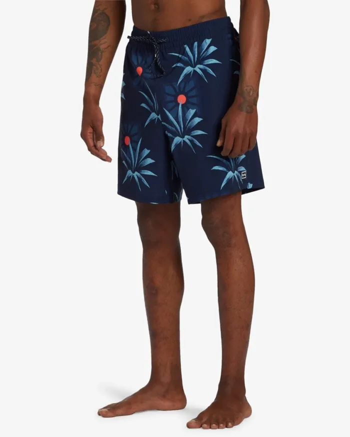 Billabong Sundays Layback 17034 Elastic Waist Shorts Midnight Mens Layback Boardshorts Billabong Sundays Layback 17034 Elastic Waist Shorts Midnight Mens Layback Boardshorts