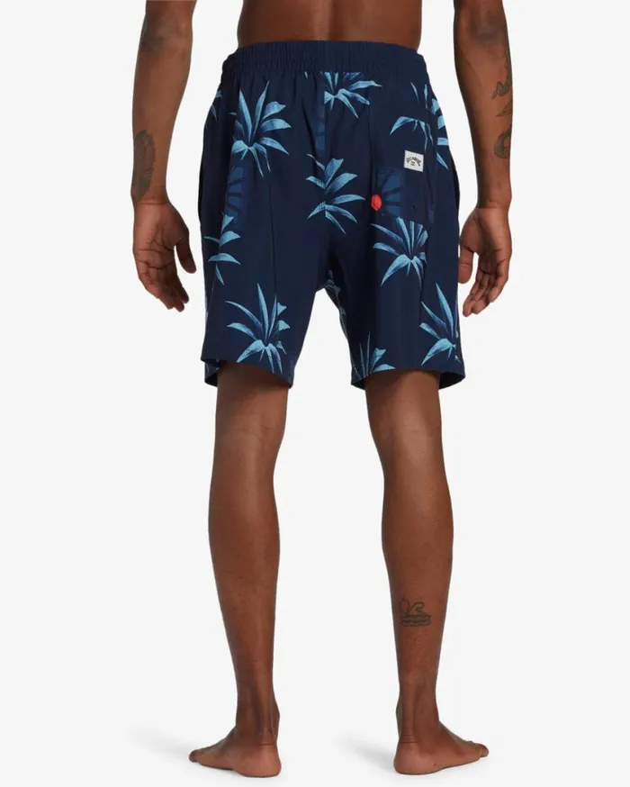 Billabong Sundays Layback 17034 Elastic Waist Shorts Midnight Mens Layback Boardshorts Billabong Sundays Layback 17034 Elastic Waist Shorts Midnight Mens Layback Boardshorts