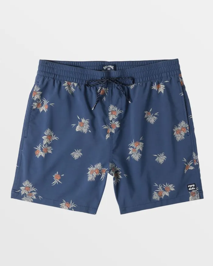 Billabong Sundays Layback 17034 Swim Trunks Slate Blue Mens Short Length 16034 8211 175034