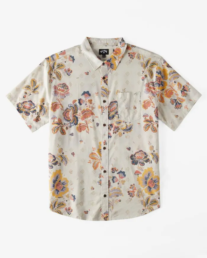 Billabong Sundays Short Sleeve Shirt Taupe Mens Shirts Billabong Sundays Short Sleeve Shirt Taupe Mens Shirts