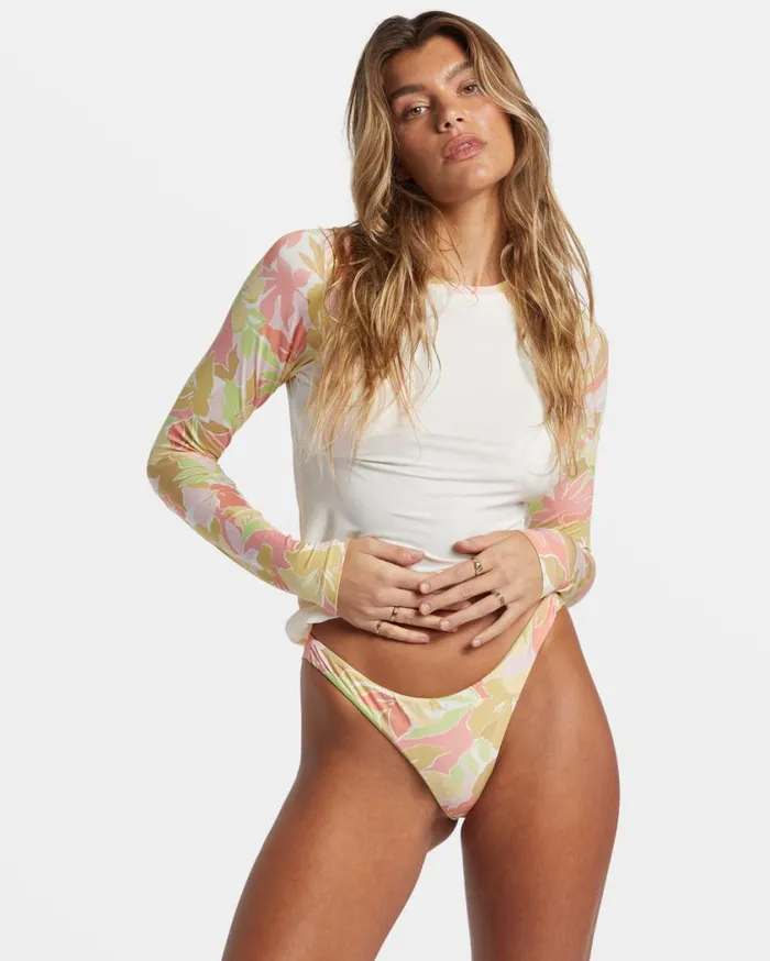 Billabong Sunshine Diaries Long Sleeve UPF 50 Surf Tshirt Salt Crystal Womens Rashguards and Bodysuits Billabong Sunshine Diaries Long Sleeve UPF 50 Surf Tshirt Salt Crystal Womens Rashguards and Bodysuits