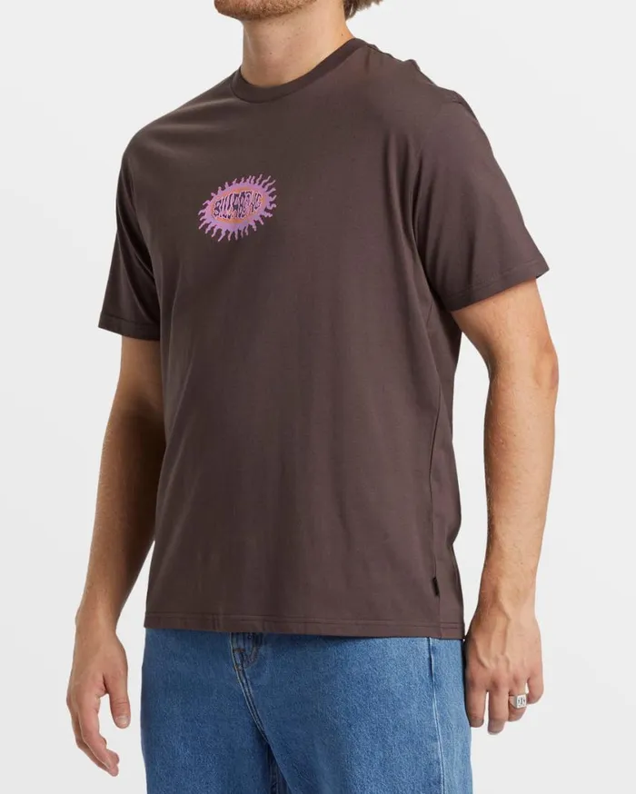 Billabong Sunwarp TShirt Plum Mens TShirts Billabong Sunwarp TShirt Plum Mens TShirts