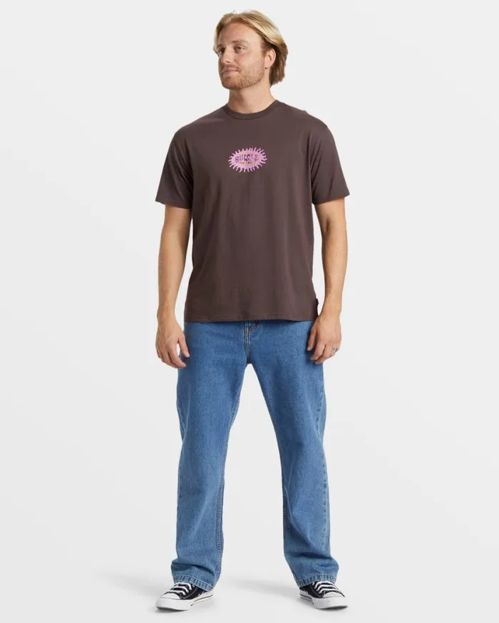 Billabong Sunwarp TShirt Plum Mens TShirts Billabong Sunwarp TShirt Plum Mens TShirts