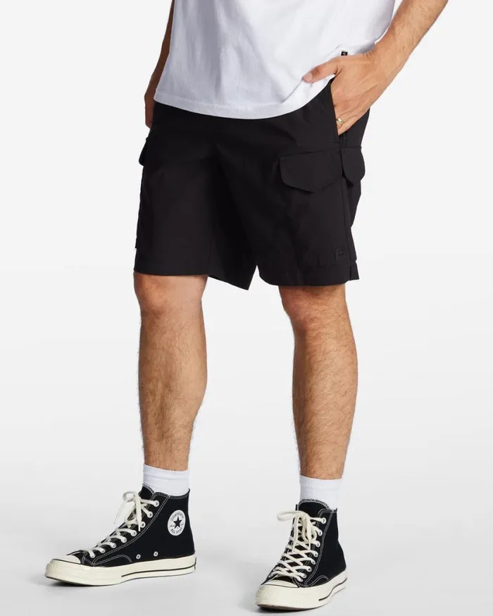 Billabong Surftrek Elastic Technical Cargo 19034 Shorts Black Mens Shorts Billabong Surftrek Elastic Technical Cargo 19034 Shorts Black Mens Shorts