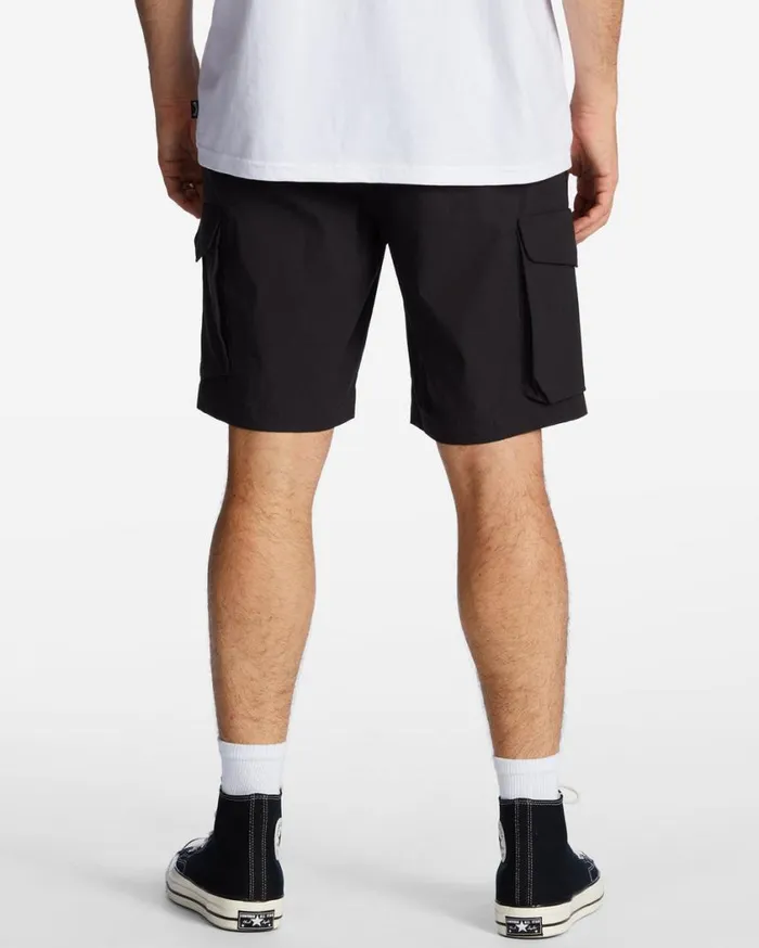Billabong Surftrek Elastic Technical Cargo 19034 Shorts Black Mens Shorts Billabong Surftrek Elastic Technical Cargo 19034 Shorts Black Mens Shorts