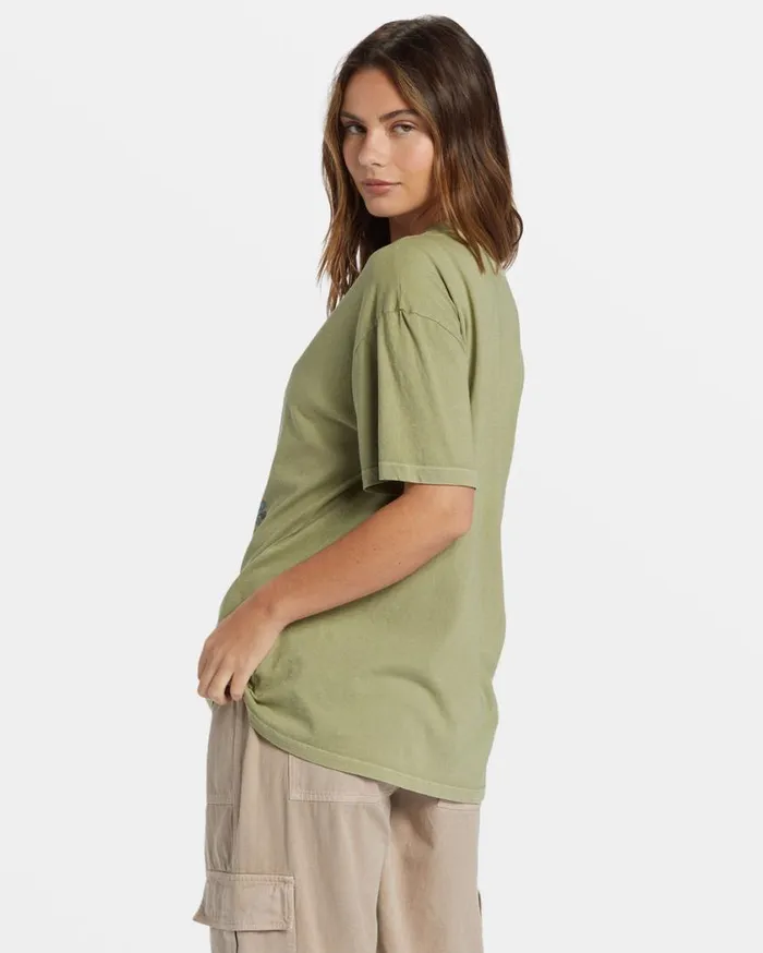 Billabong Trippy Paradise TShirt Avocado Womens Graphic Tees and Tanks Billabong Trippy Paradise TShirt Avocado Womens Graphic Tees and Tanks