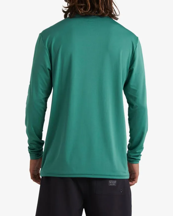 Billabong Unity Loose Fit Long Sleeve Surf Tee Billiard Mens Rashguards and Surf Tees Billabong Unity Loose Fit Long Sleeve Surf Tee Billiard Mens Rashguards and Surf Tees