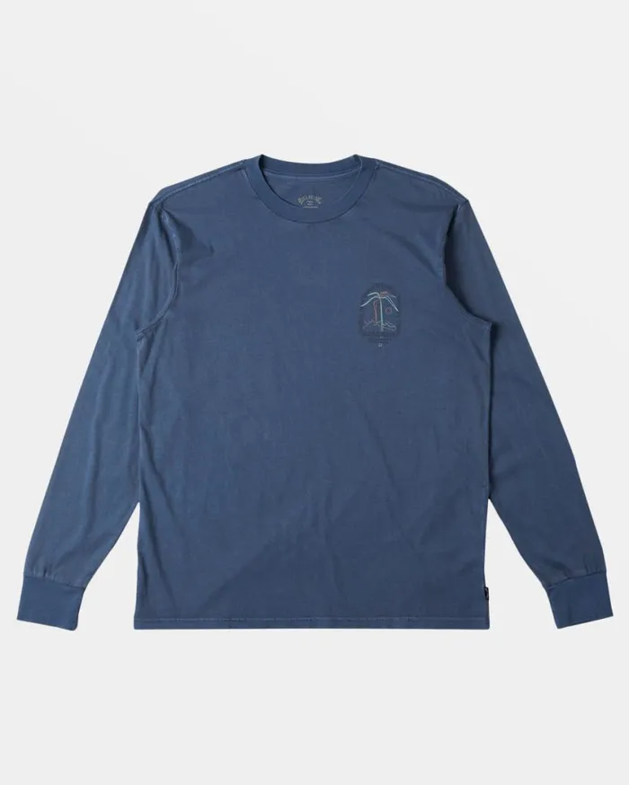 Billabong Vacay Long Sleeve Tshirt Slate Blue Mens TShirts Billabong Vacay Long Sleeve Tshirt Slate Blue Mens TShirts