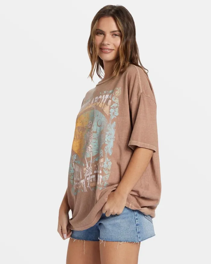 Billabong Walk With Me TShirt Sweet Earth Womens Graphic Tees and Tanks Billabong Walk With Me TShirt Sweet Earth Womens Graphic Tees and Tanks