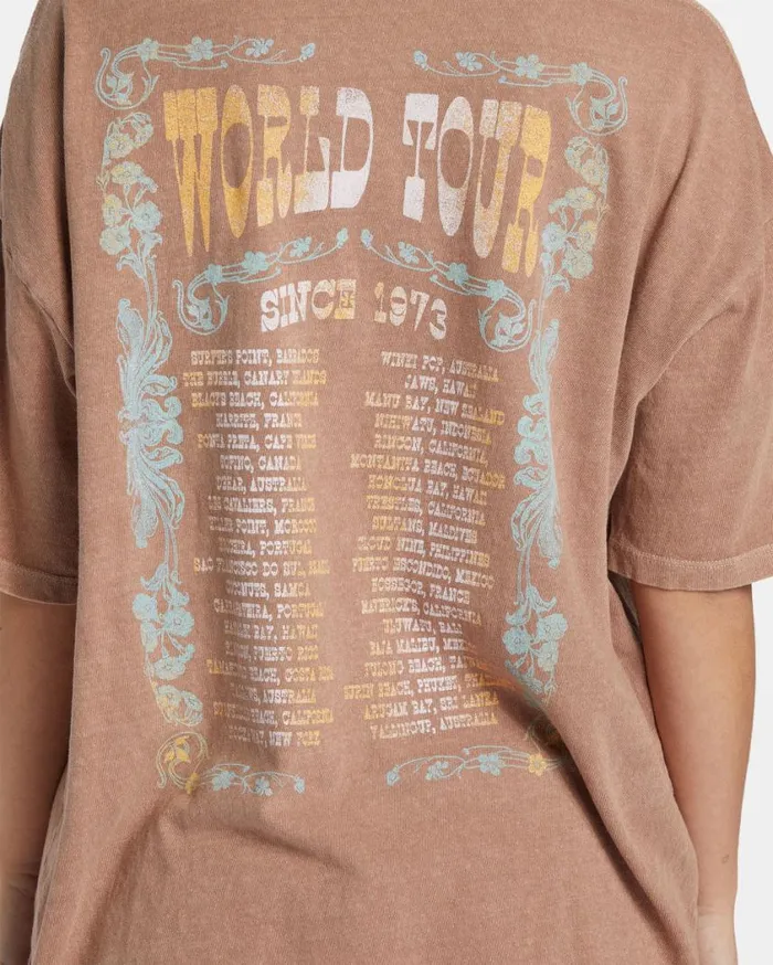 Billabong Walk With Me TShirt Sweet Earth Womens Graphic Tees and Tanks Billabong Walk With Me TShirt Sweet Earth Womens Graphic Tees and Tanks