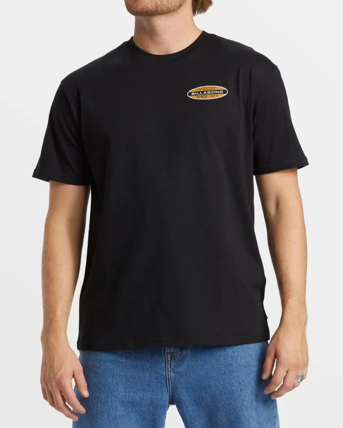 Billabong Walled TShirt Black Mens TShirts Billabong Walled TShirt Black Mens TShirts