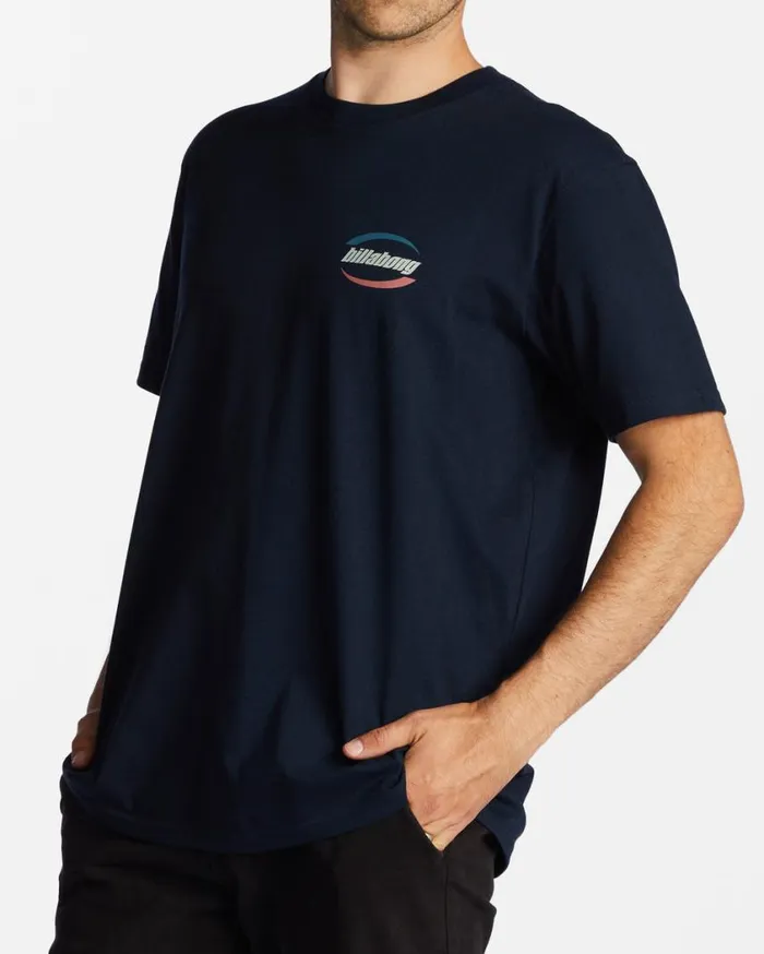 Billabong Walled TShirt Navy Mens TShirts Billabong Walled TShirt Navy Mens TShirts