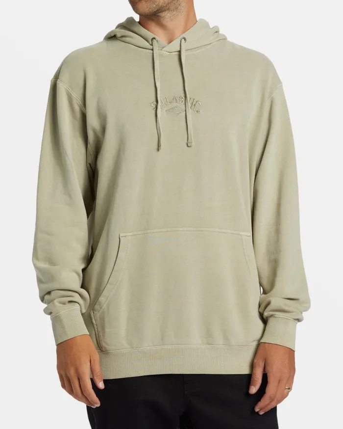 Billabong Wave Washed Hoodie Oyster Mens Hoodies and Fleece