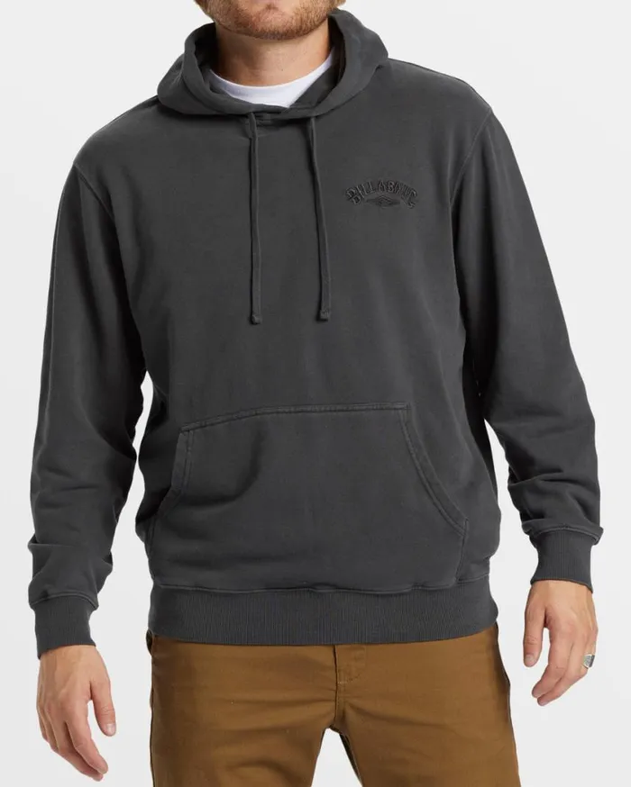 Billabong Wave Washed Hoodie Raven Mens Hoodies and Fleece