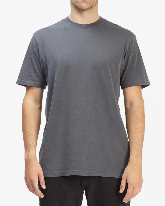 Billabong Wave Washed Short Sleeve TShirt Charcoal Mens TShirts Billabong Wave Washed Short Sleeve TShirt Charcoal Mens TShirts