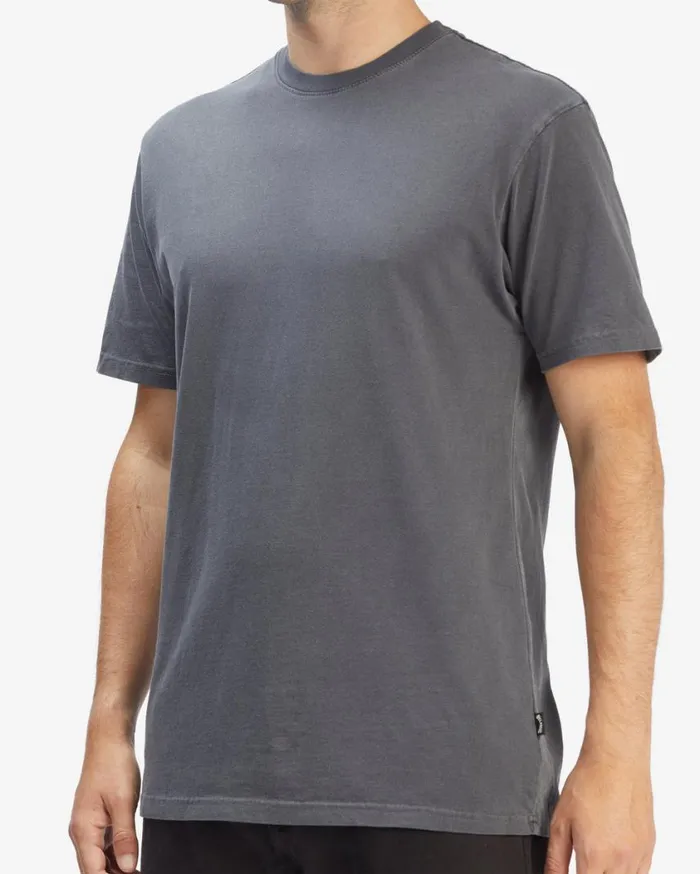 Billabong Wave Washed Short Sleeve TShirt Charcoal Mens TShirts Billabong Wave Washed Short Sleeve TShirt Charcoal Mens TShirts