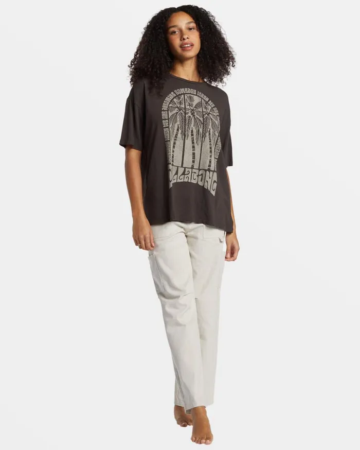 Billabong We Are Dreaming TShirt Off Black Womens Tops Billabong We Are Dreaming TShirt Off Black Womens Tops