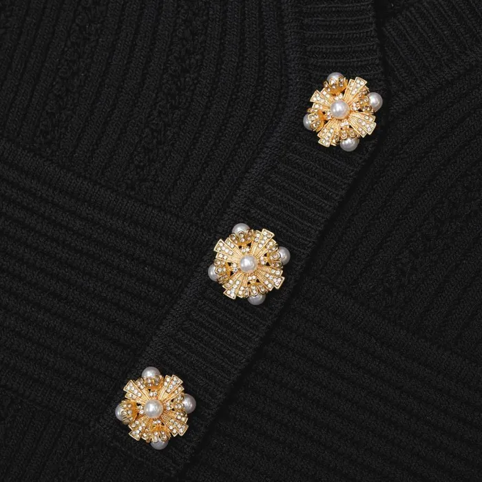 Black Pointelle Knit Top Women Self Portrait Tops Black Pointelle Knit Top Women Self Portrait Tops