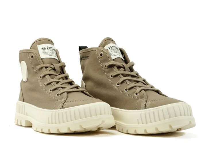Boots Kids PALLADIUM PALLASHOCK ORGANIC 2 Dusky Green Boots Kids PALLADIUM PALLASHOCK ORGANIC 2 Dusky Green