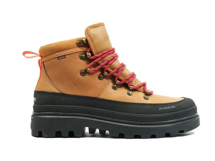 Boots Kids PALLADIUM PALLATROOPER HIKER WP X FINISTERRE Apple Cinammon