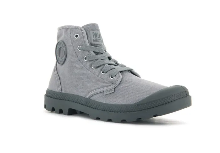 Boots Men PALLADIUM PAMPA HI Gray Flannel Boots Men PALLADIUM PAMPA HI Gray Flannel