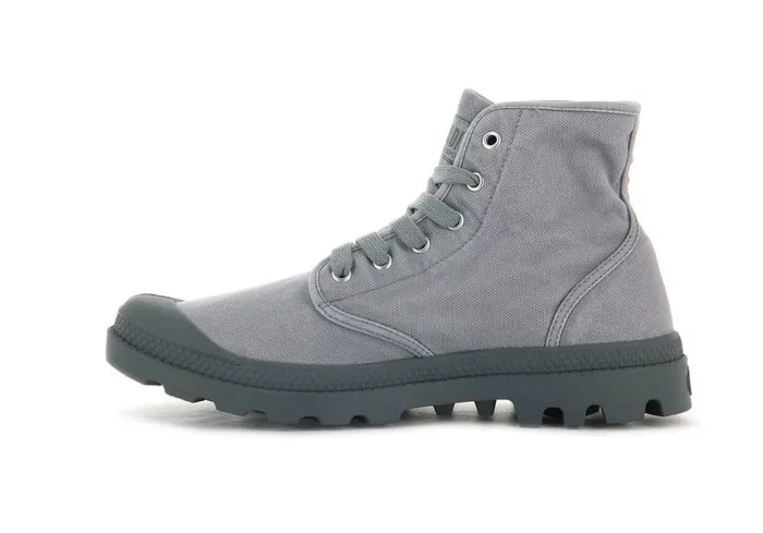 Boots Men PALLADIUM PAMPA HI Gray Flannel Boots Men PALLADIUM PAMPA HI Gray Flannel