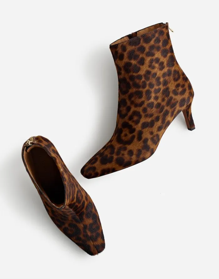 Boots Women Madewell The Dimes StilettoHeel Ankle Boot Caramel Multi