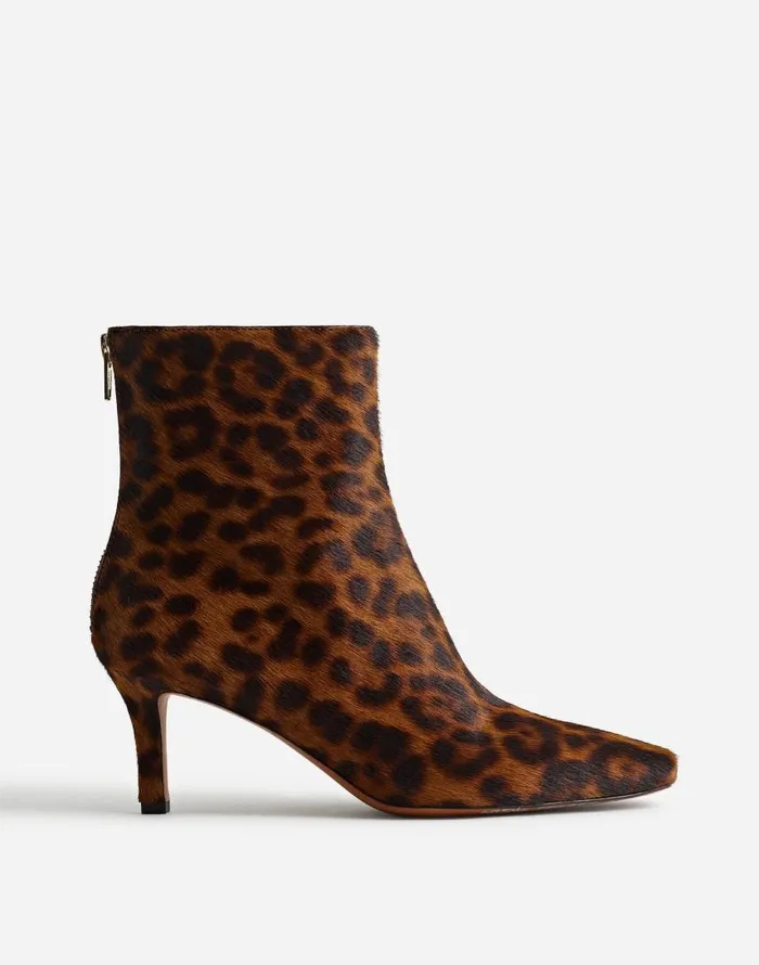 Boots Women Madewell The Dimes StilettoHeel Ankle Boot Caramel Multi