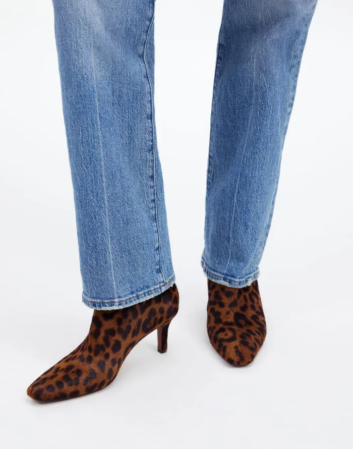 Boots Women Madewell The Dimes StilettoHeel Ankle Boot Caramel Multi