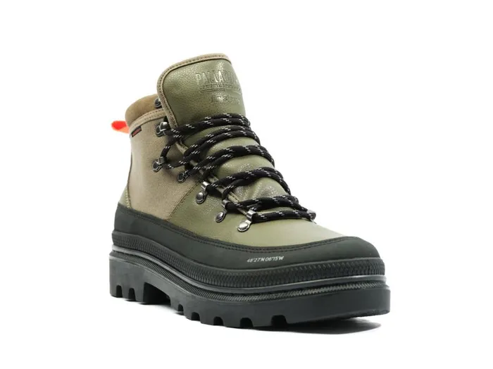Boots Women PALLADIUM PALLATROOPER HIKER WP X FINISTERRE Olive Night Boots Women PALLADIUM PALLATROOPER HIKER WP X FINISTERRE Olive Night