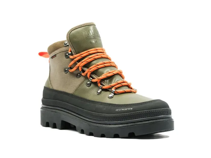 Boots Women PALLADIUM PALLATROOPER HIKER WP X FINISTERRE Olive Night Boots Women PALLADIUM PALLATROOPER HIKER WP X FINISTERRE Olive Night