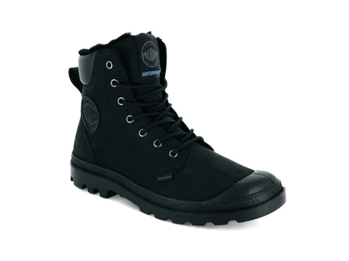 Boots Women PALLADIUM PAMPA SPORT CUFF WPS Blackblack Boots Women PALLADIUM PAMPA SPORT CUFF WPS Blackblack