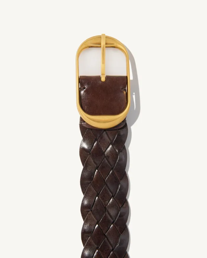 BRAIDED NILI BELT Black Women Nili Lotan Belts and Accessories