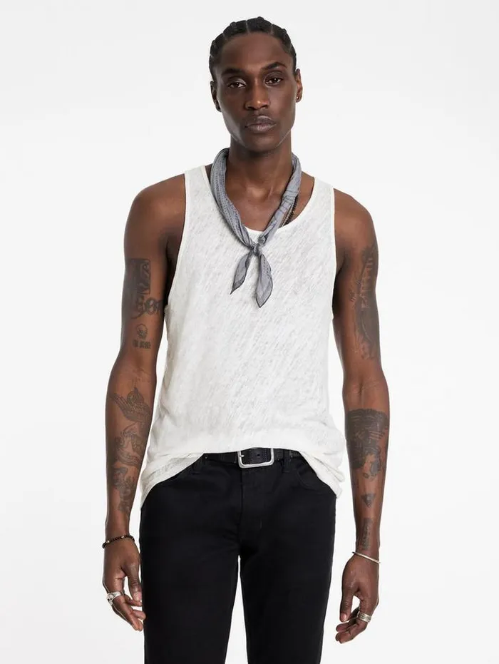 BROOME TANK White Men John Varvatos TShirts