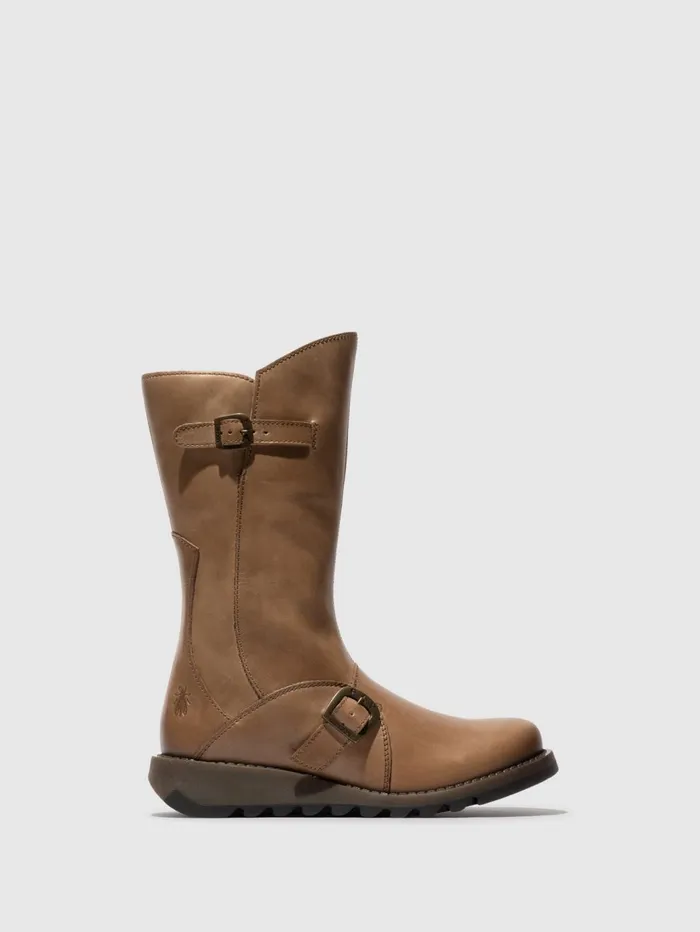 Buckle Boots MES2913FLY TAUPE Women Fly London Boots