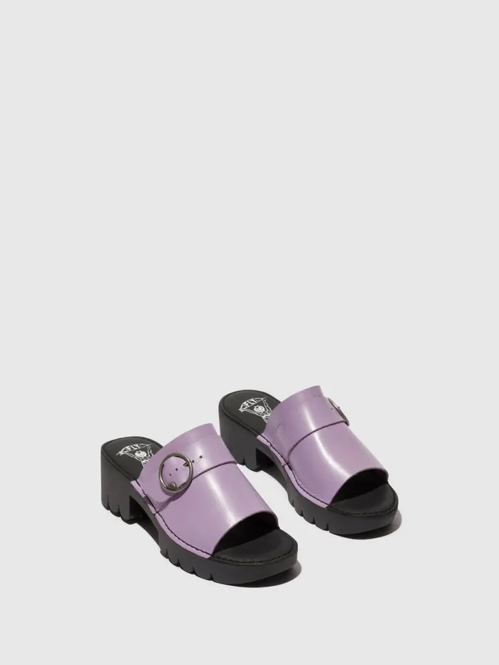 Buckle Mules EPLE519FLY VIOLET Women Fly London Mules