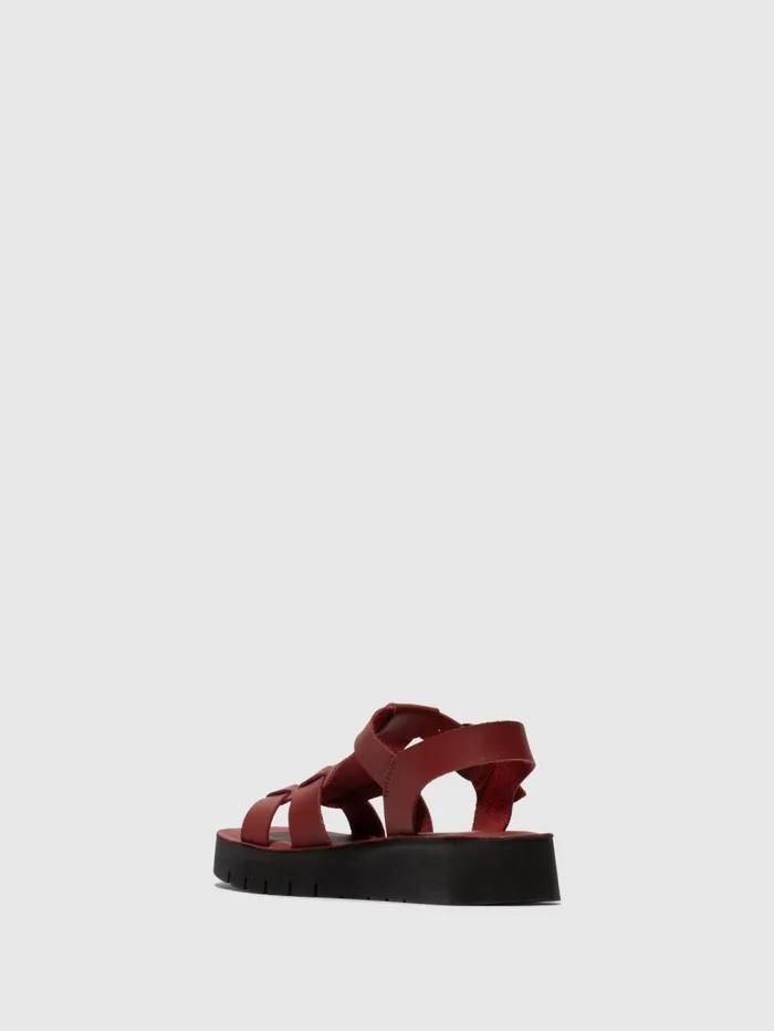 Buckle Sandals SUDY246FLY INTENSE RUST Women Fly London Sandals