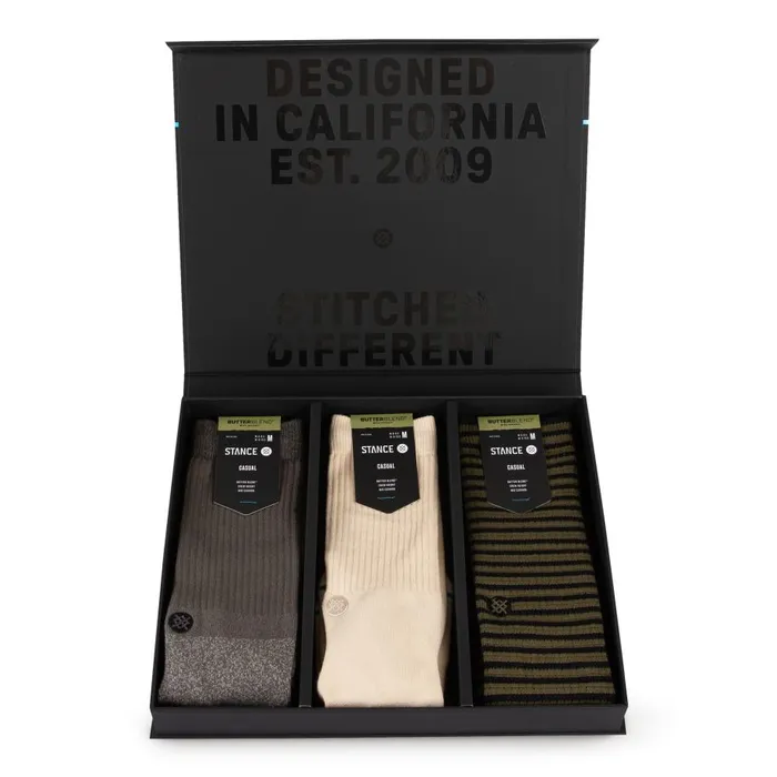 Butter Blend Crew Socks Box Set Grey MenWomen Stance Crew