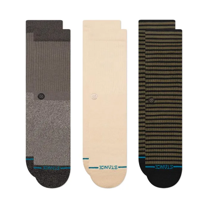Butter Blend Crew Socks Box Set Grey MenWomen Stance Crew