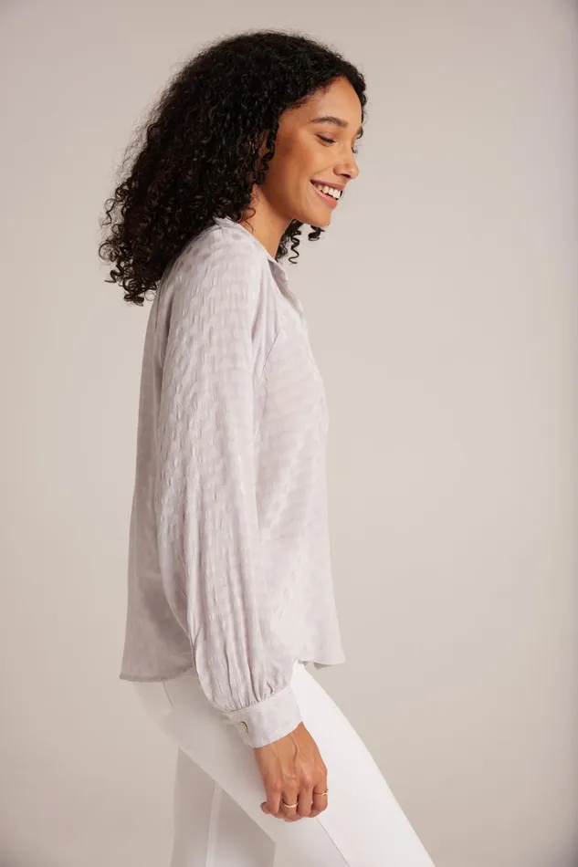 Button Down Women Bella Dahl Round Hem Bishop Sleeve Shirt 8211 Silver Pearl Button Down Women Bella Dahl Round Hem Bishop Sleeve Shirt 8211 Silver Pearl