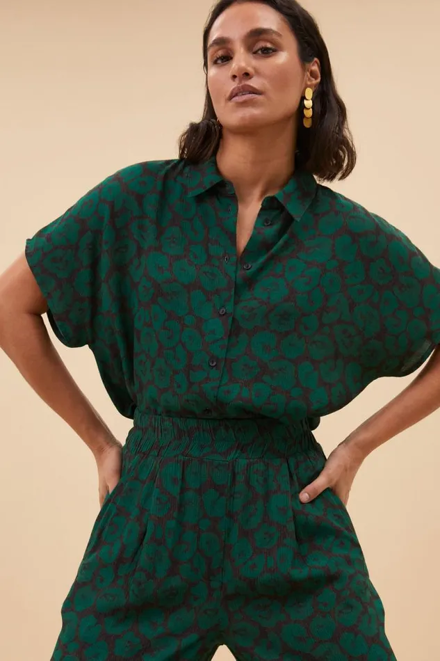 ByBar Blouses Vrouwelijk Karly Spotted Blouse Spotted Print ByBar Blouses Vrouwelijk Karly Spotted Blouse Spotted Print
