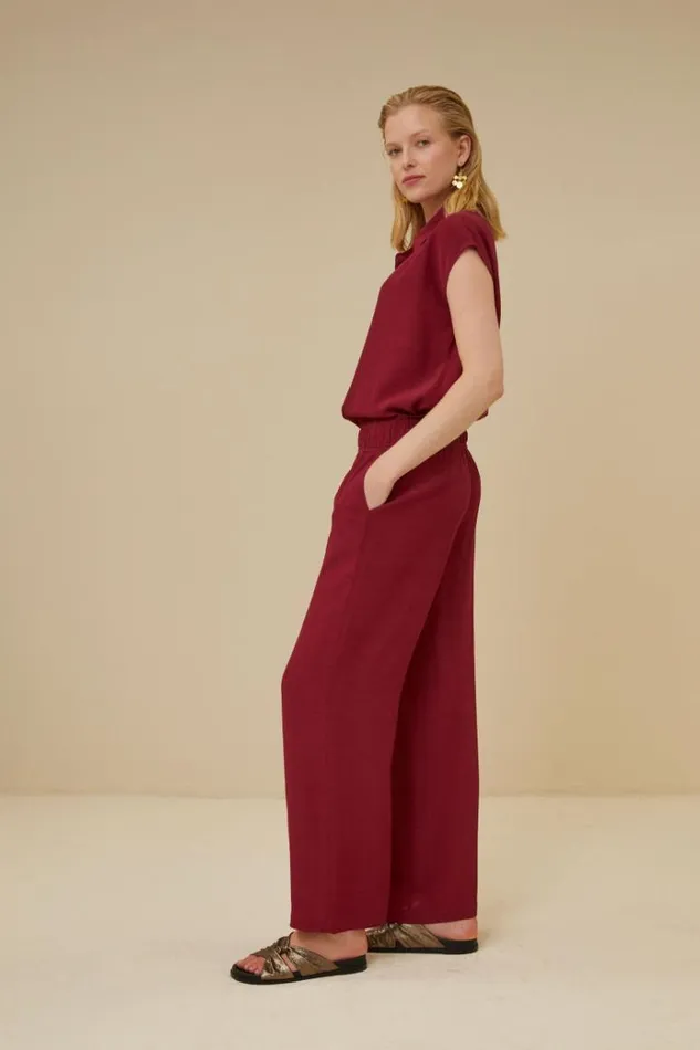 ByBar Blouses Vrouwelijk Kiek Viscose Top Grenache ByBar Blouses Vrouwelijk Kiek Viscose Top Grenache
