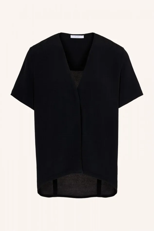 ByBar Blouses Vrouwelijk Ode Viscose Blouse Jet Black ByBar Blouses Vrouwelijk Ode Viscose Blouse Jet Black