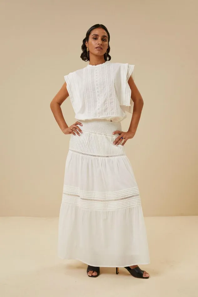 ByBar Blouses Vrouwelijk Xena Blouse Off White